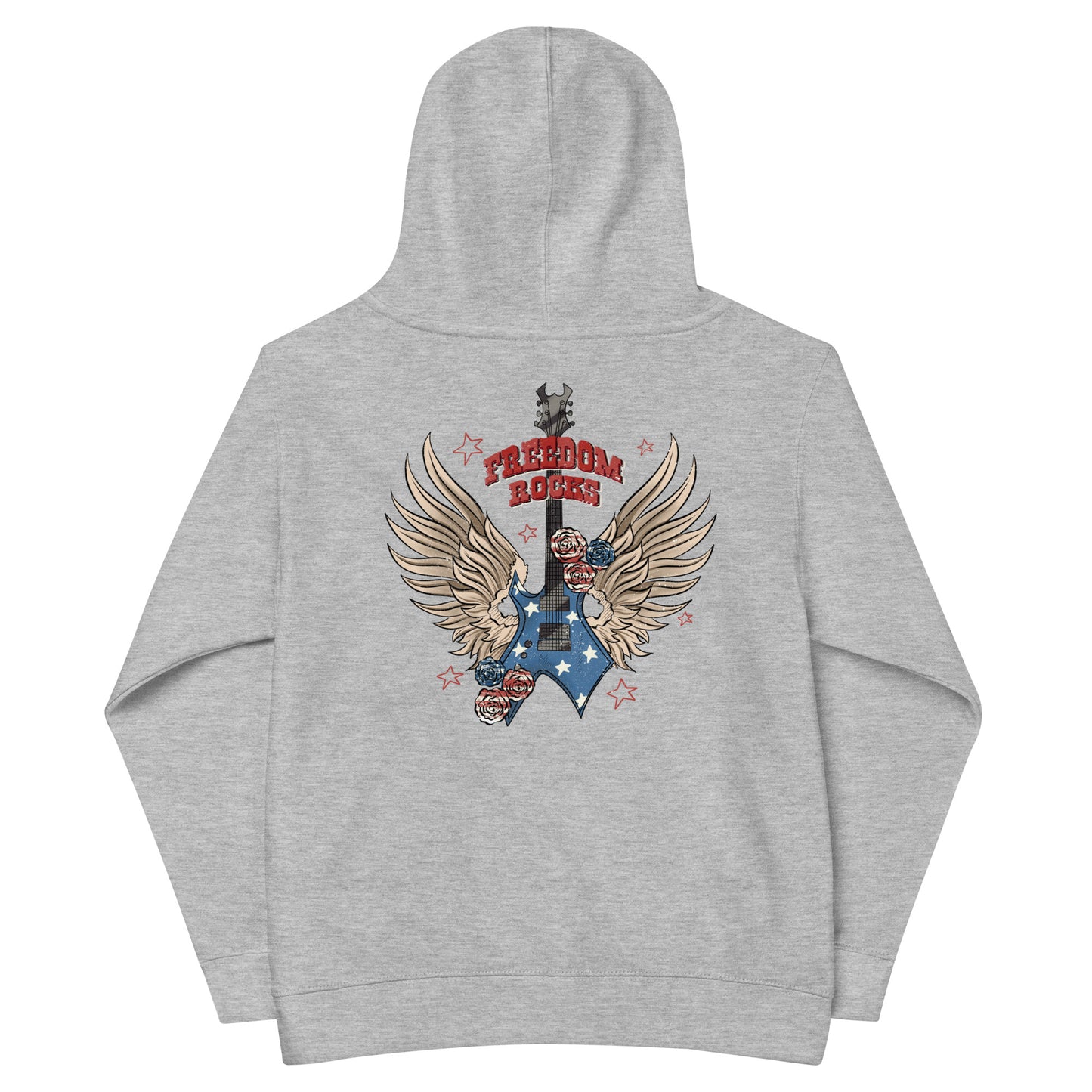 Patriotic Kids Hoodie "Freedom Rocks" H300004