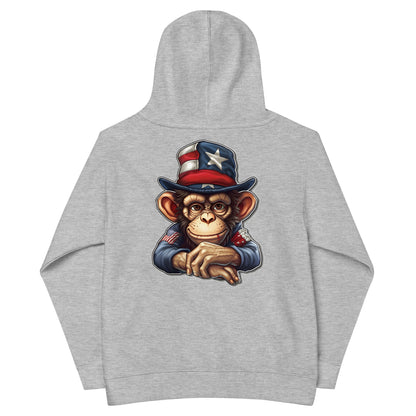 Patriotic Kids Hoodie "American Ape" H300005