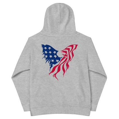 Patriotic Kids Hoodie "Eagle Flag" H300011