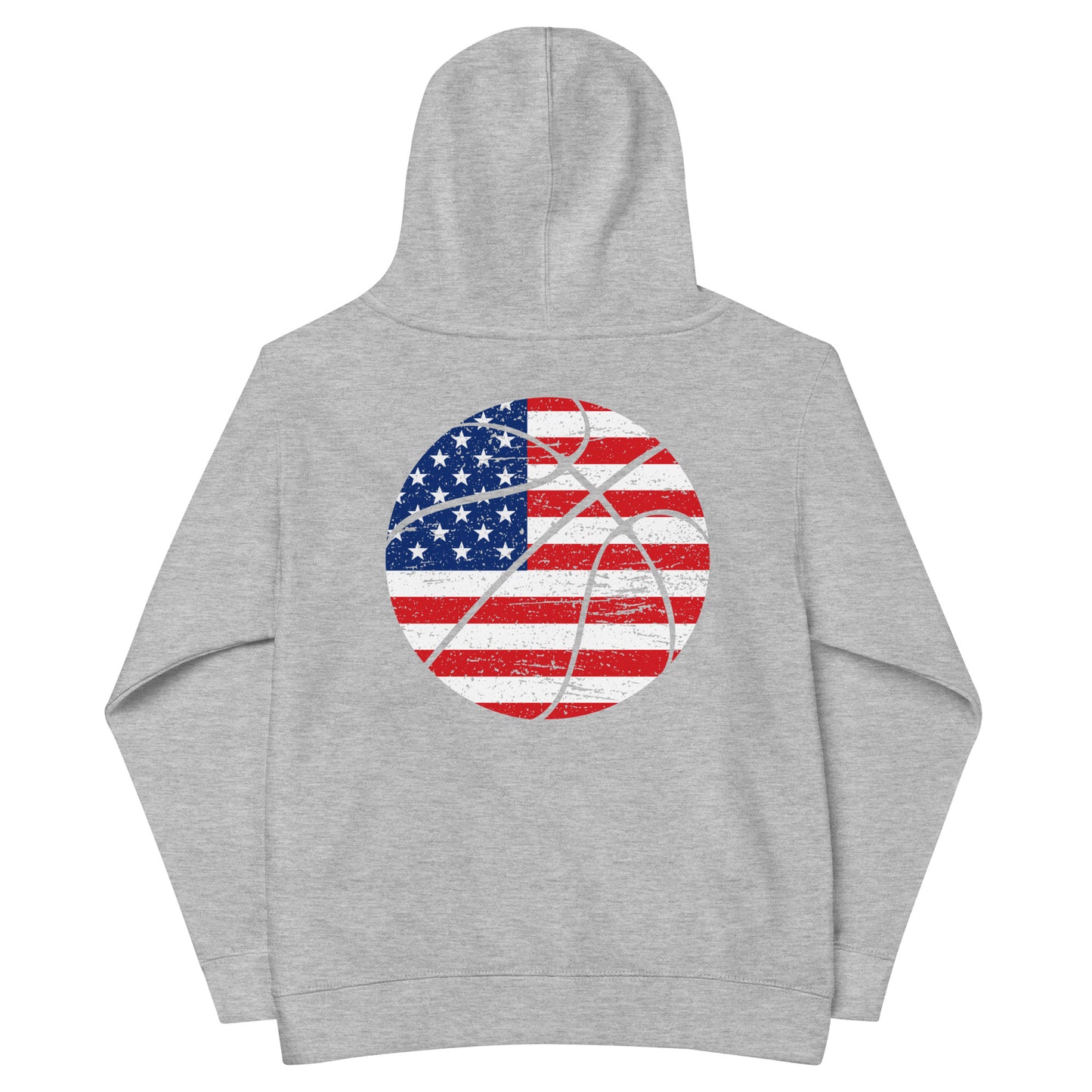 Patriotic Kids Hoodie "American Basketball" H300026