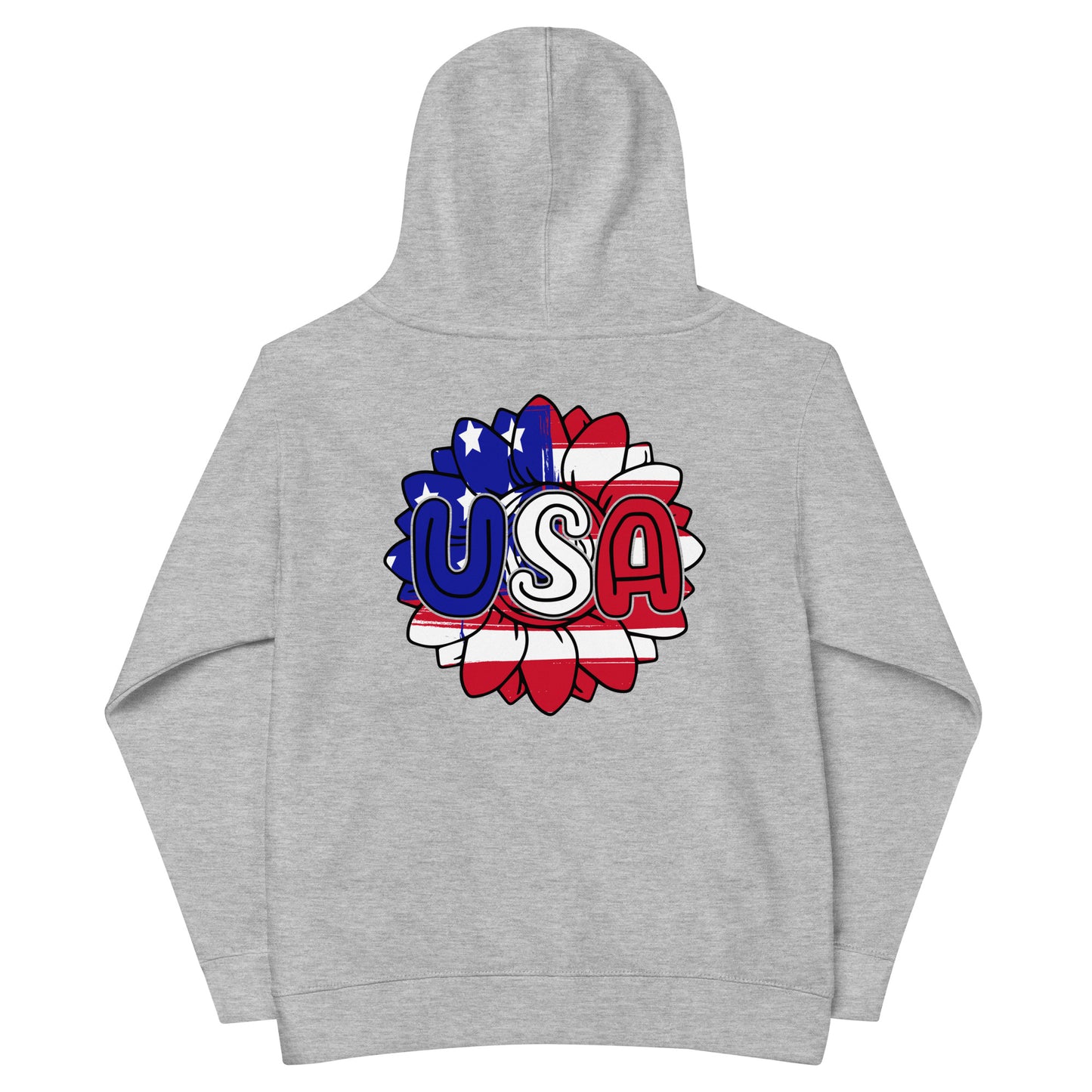 Patriotic Kids Hoodie "USA Flower" H300040