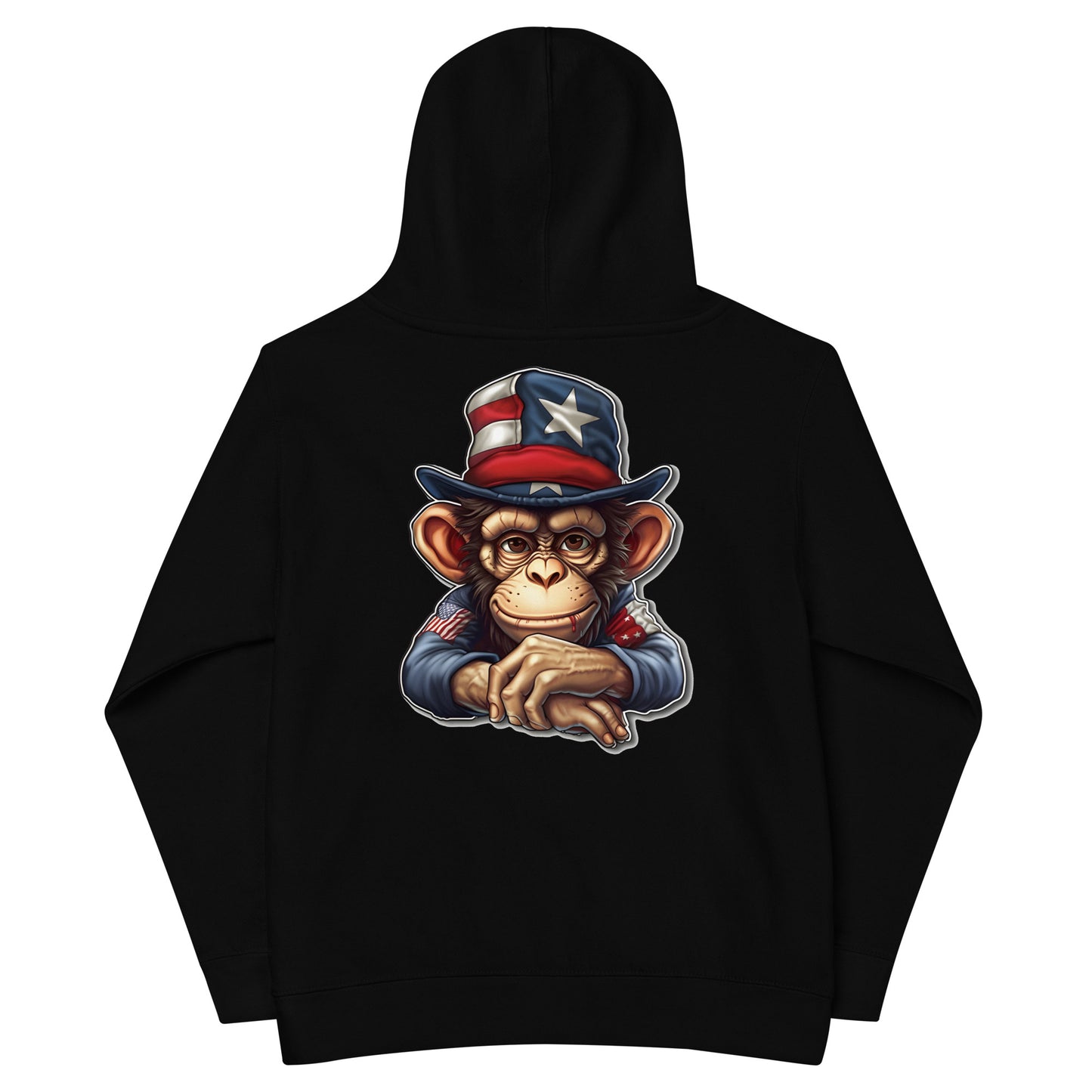 Patriotic Kids Hoodie "American Ape" H300005