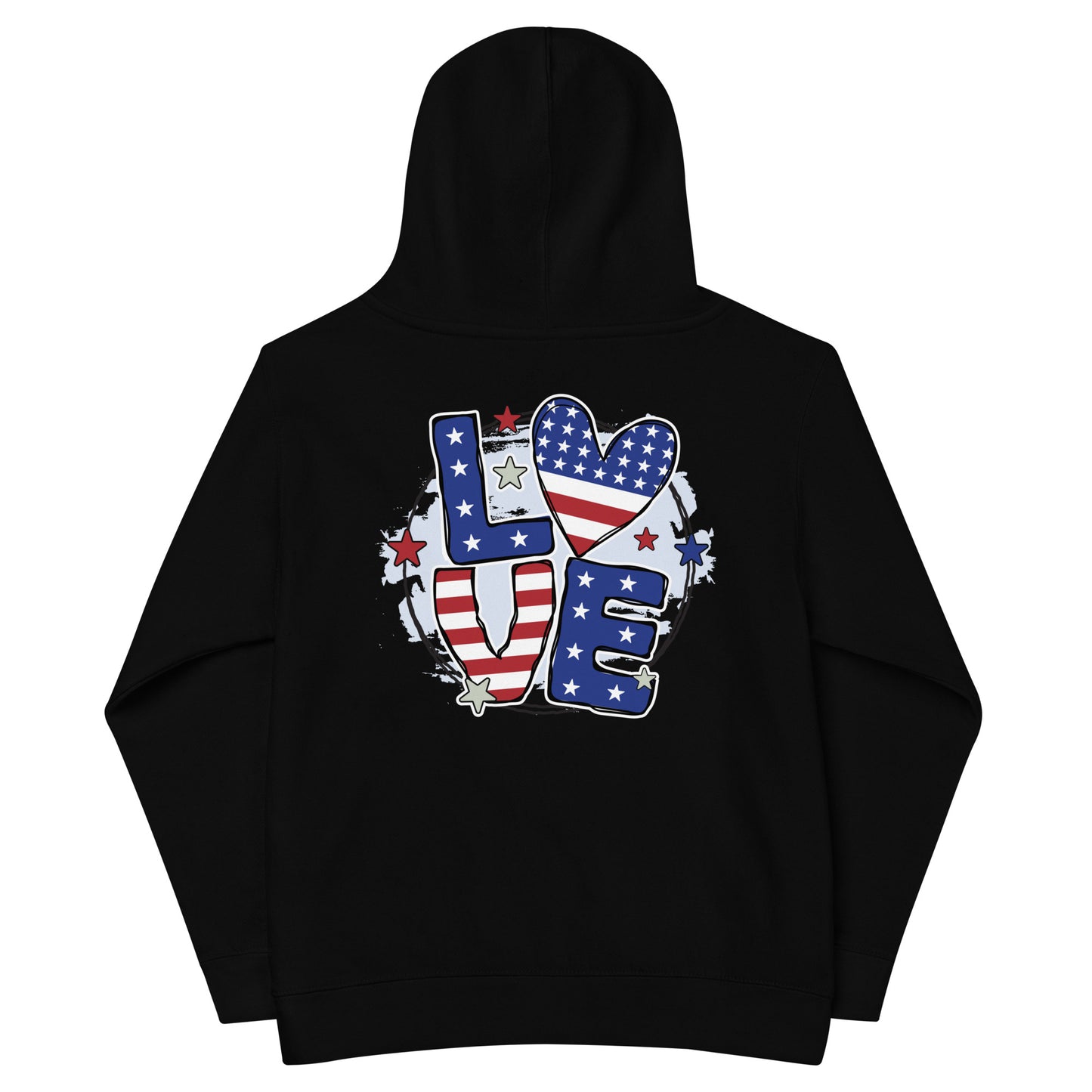 Patriotic Kids Hoodie "Love" H300029