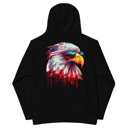 Patriotic Kids Hoodie "Look Out! Eagle" H300043