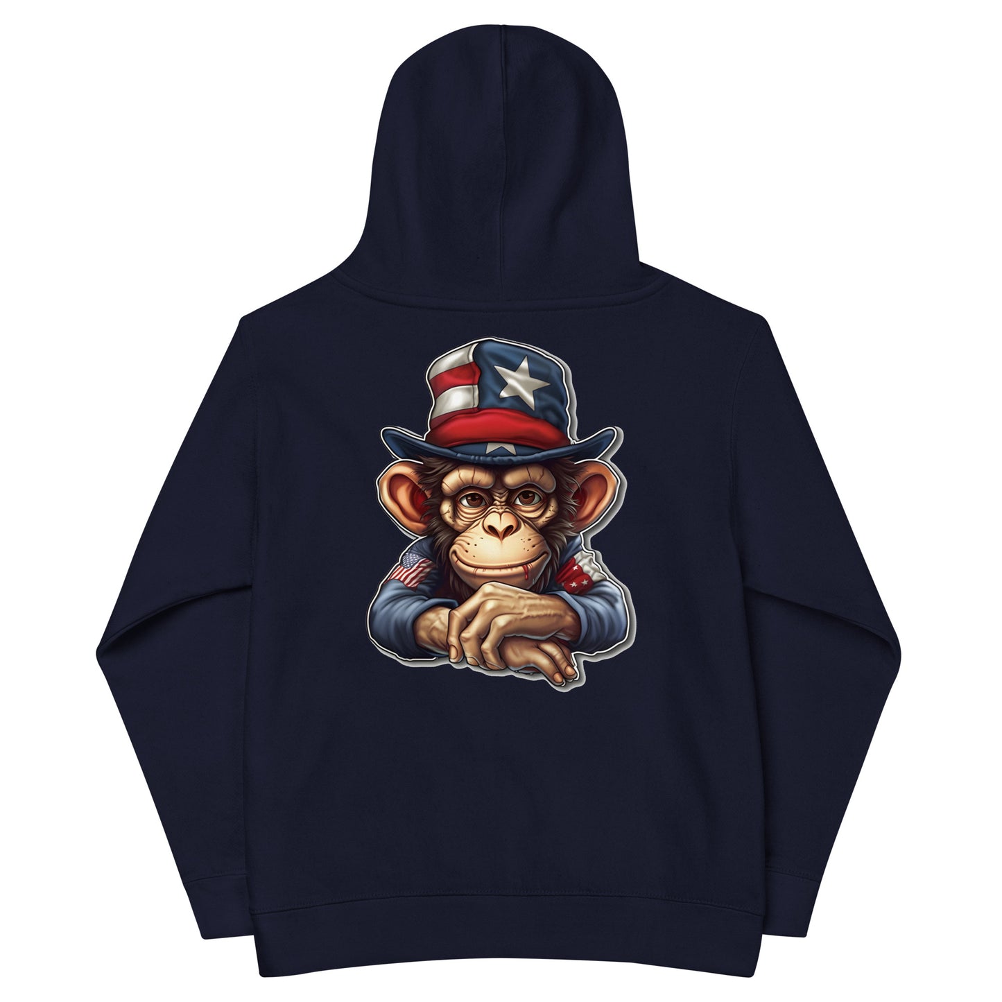 Patriotic Kids Hoodie "American Ape" H300005