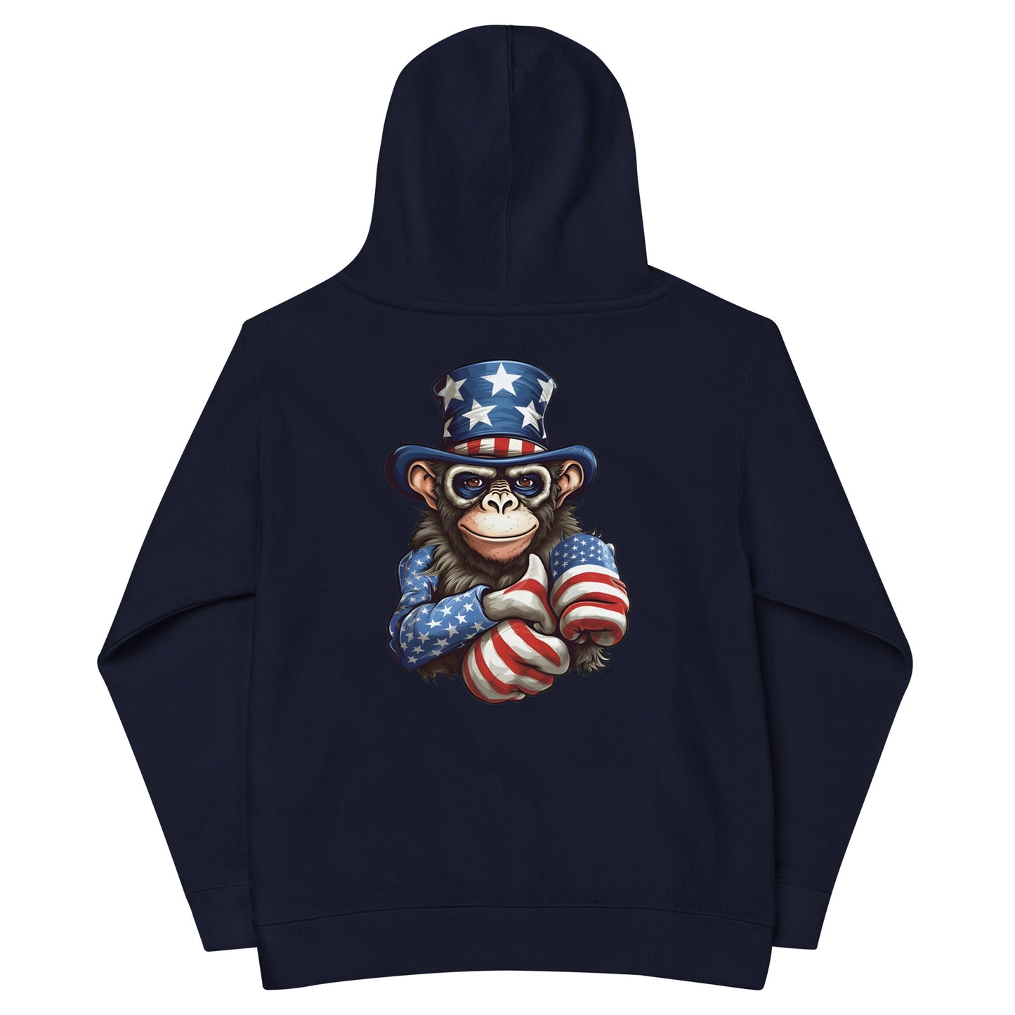 Patriotic Kids Hoodie "Smiling Ape" H300033