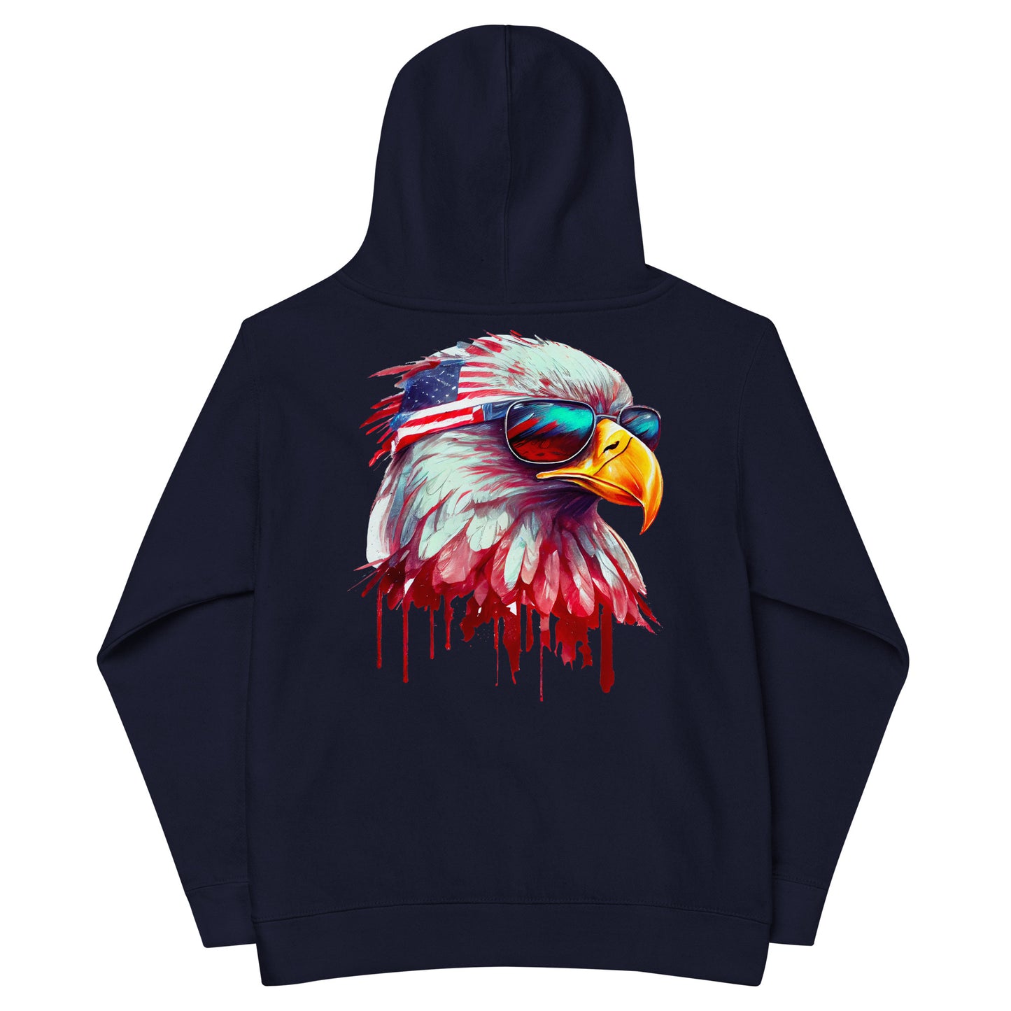 Patriotic Kids Hoodie "Look Out! Eagle" H300043