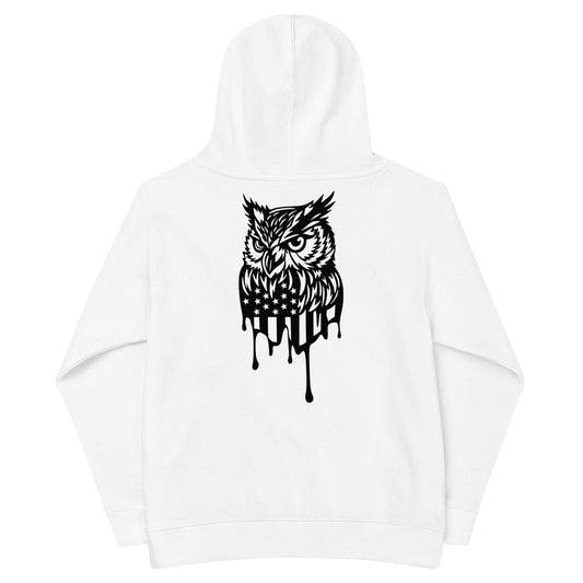 Patriotic Kids Hoodie "Owl" H300022