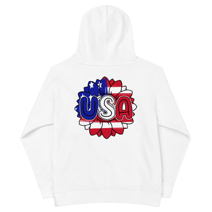 Patriotic Kids Hoodie "USA Flower" H300040