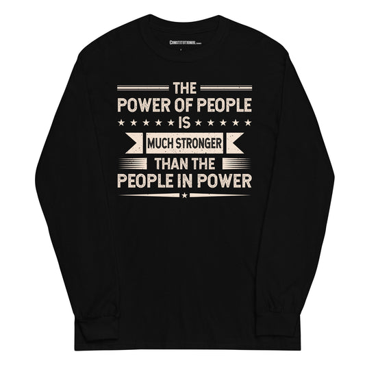 Men Long-Sleeved Shirt "The Power of the People"