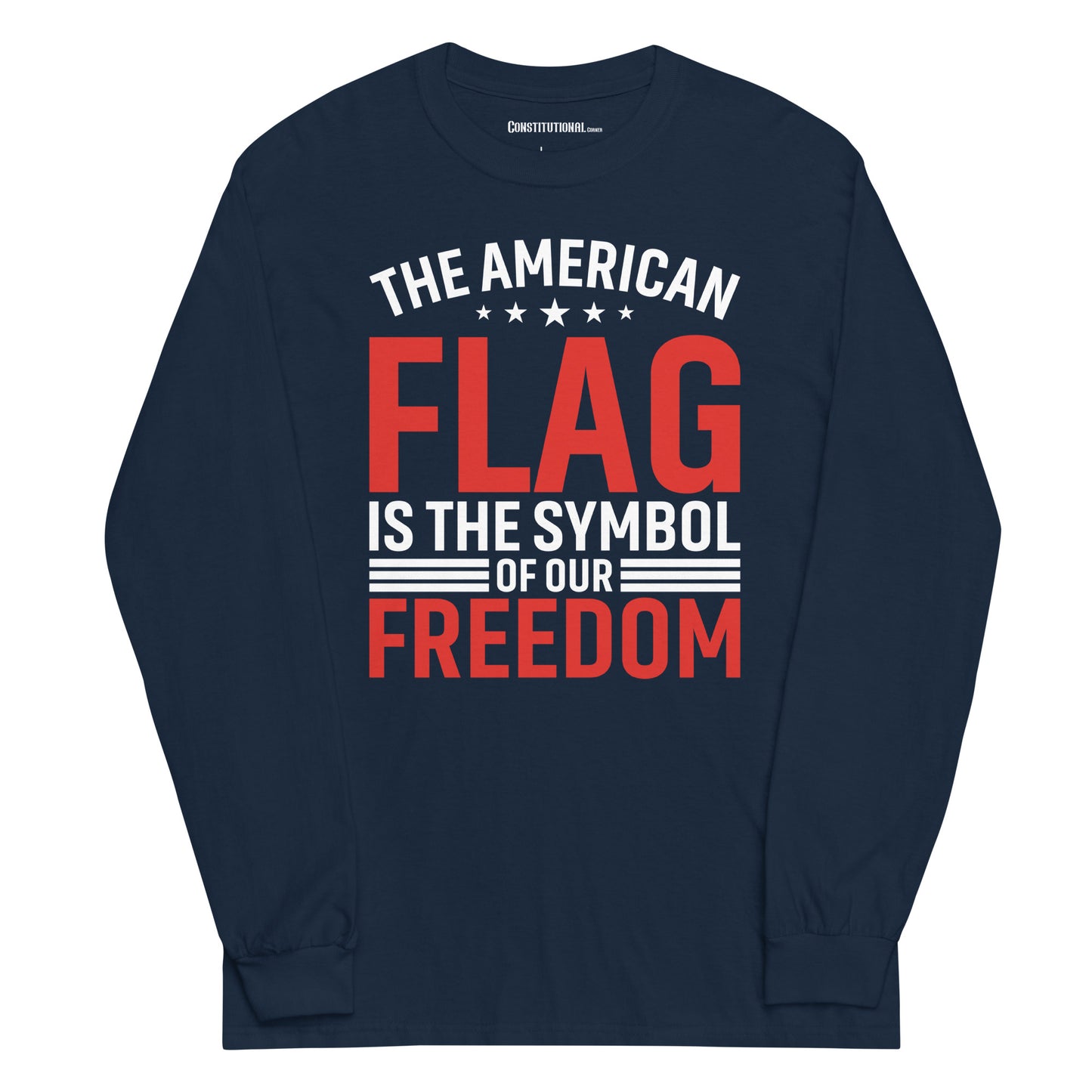 Men Long-Sleeved Shirt "The American Flag"