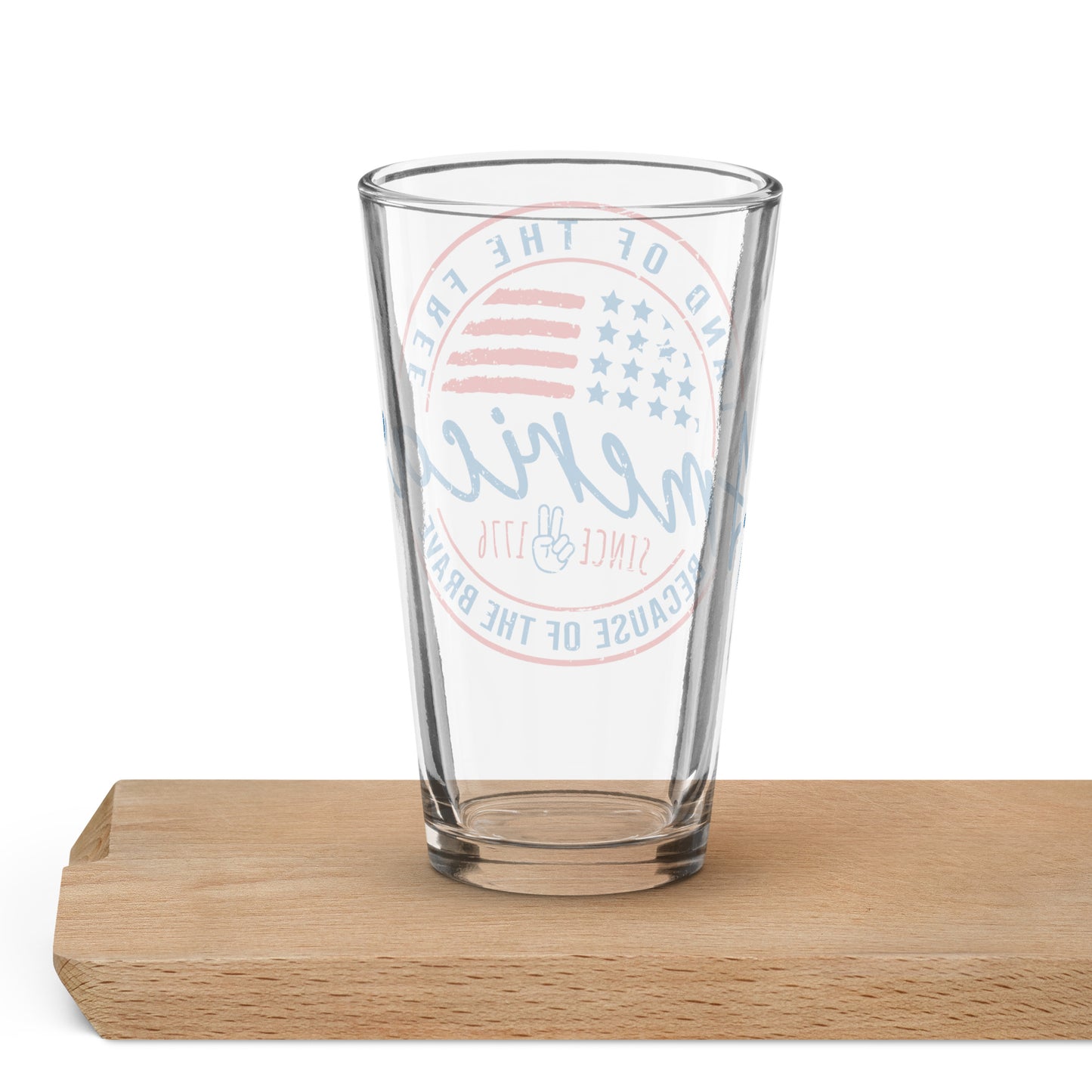 Shaker Pint Glass "America since 1776"