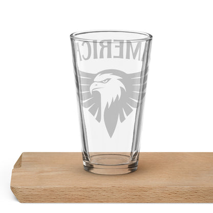 Shaker Pint Glass "America Eagle"