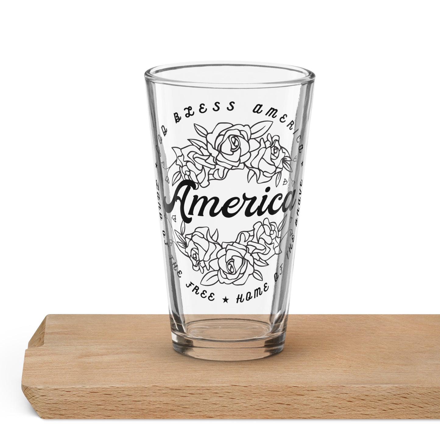 Shaker Pint Glass "America"