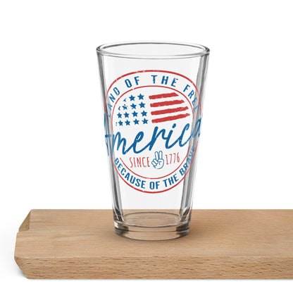 Shaker Pint Glass "America since 1776"