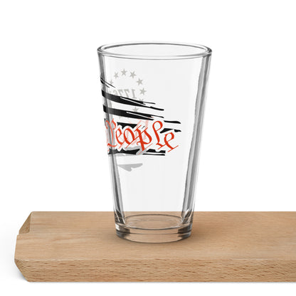 Shaker Pint Glass "We the People"