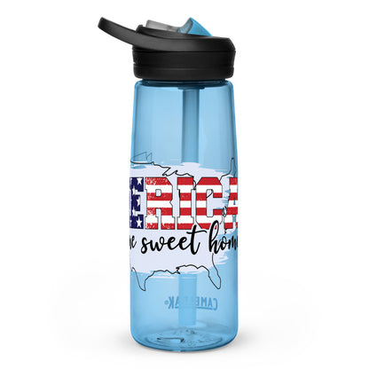 BPA-free Sports Water Bottle "America my Home sweet Home"