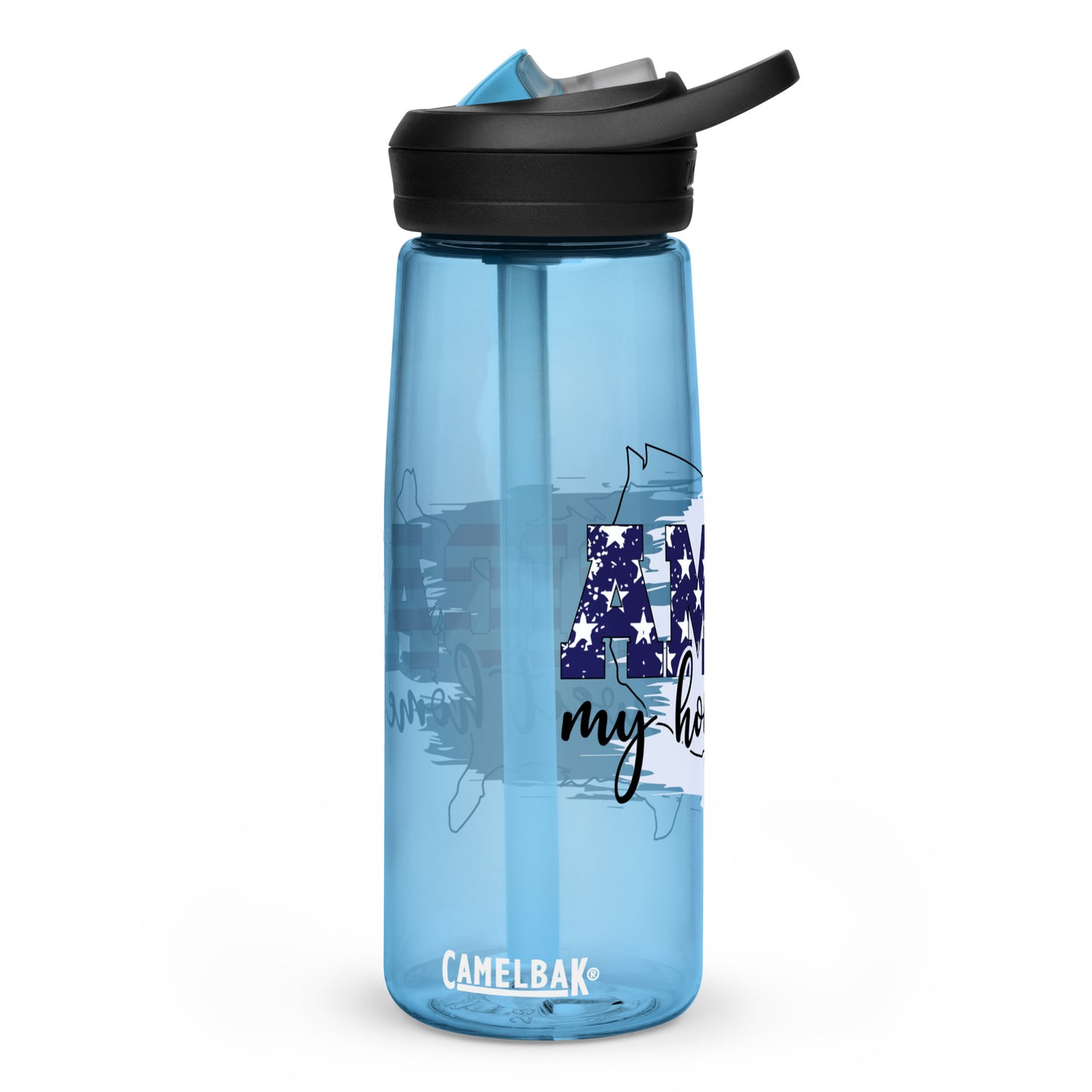 BPA-free Sports Water Bottle "America my Home sweet Home"