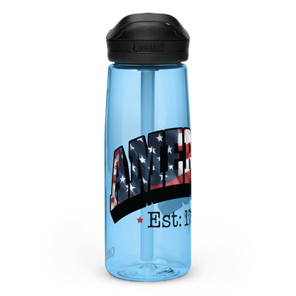 BPA-free Sports Water Bottle  "Americ Est. 1776"