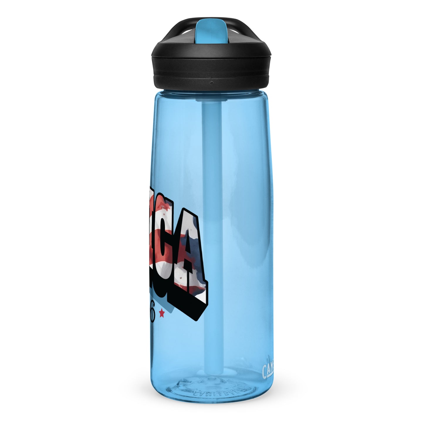 BPA-free Sports Water Bottle  "Americ Est. 1776"