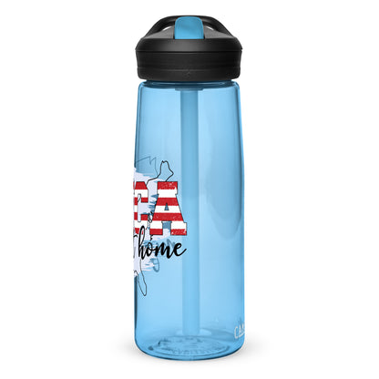 BPA-free Sports Water Bottle "America my Home sweet Home"