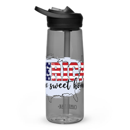 BPA-free Sports Water Bottle "America my Home sweet Home"