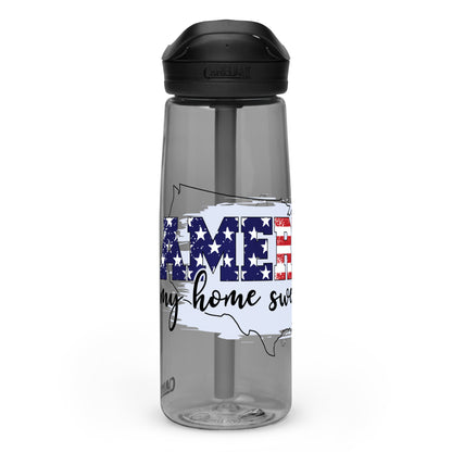 BPA-free Sports Water Bottle "America my Home sweet Home"