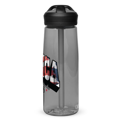 BPA-free Sports Water Bottle  "Americ Est. 1776"