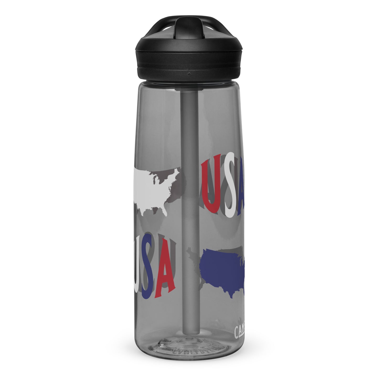 BPA-free Sports Water Bottle "USA Map"