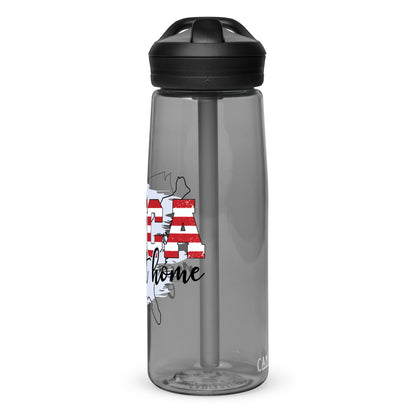 BPA-free Sports Water Bottle "America my Home sweet Home"