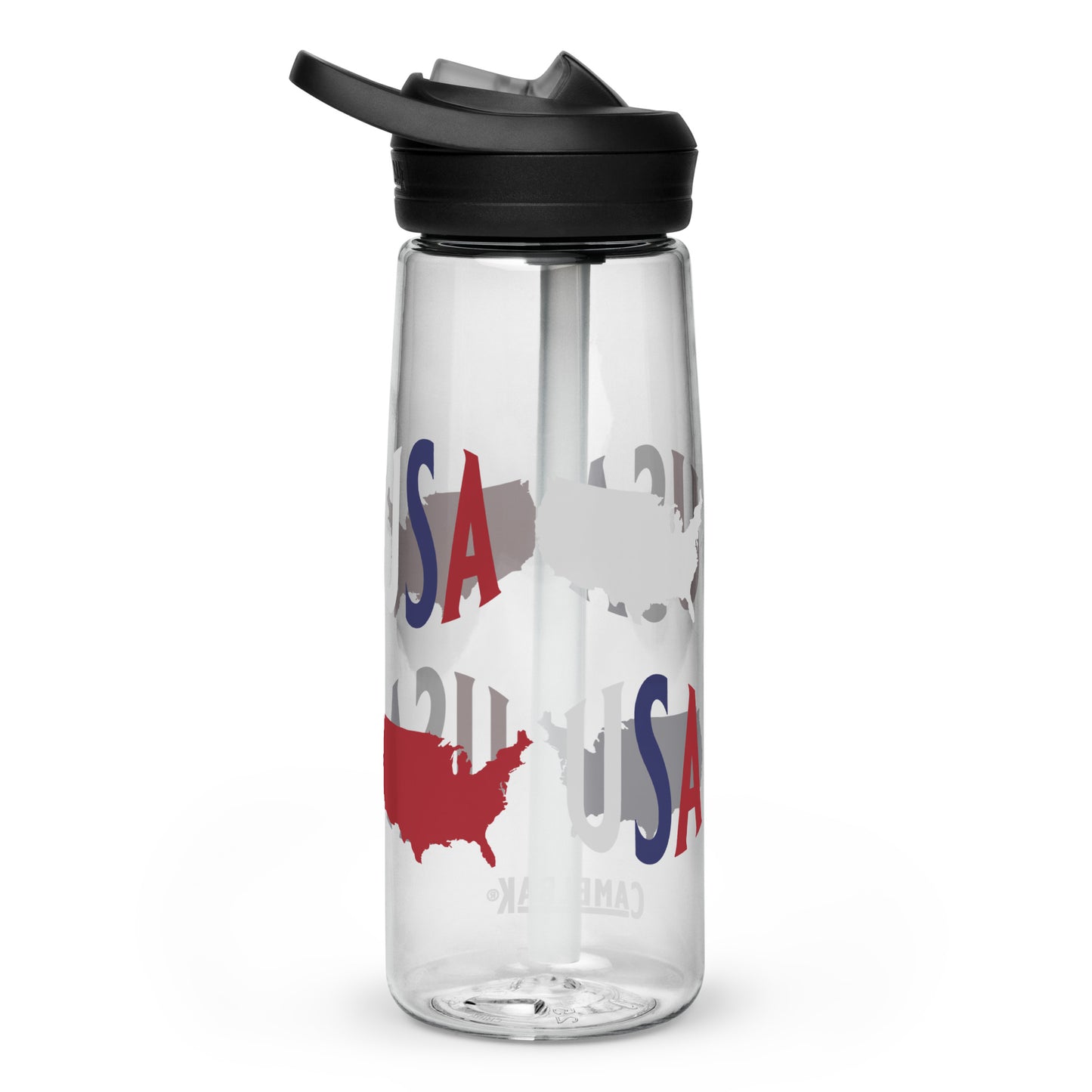 BPA-free Sports Water Bottle "USA Map"