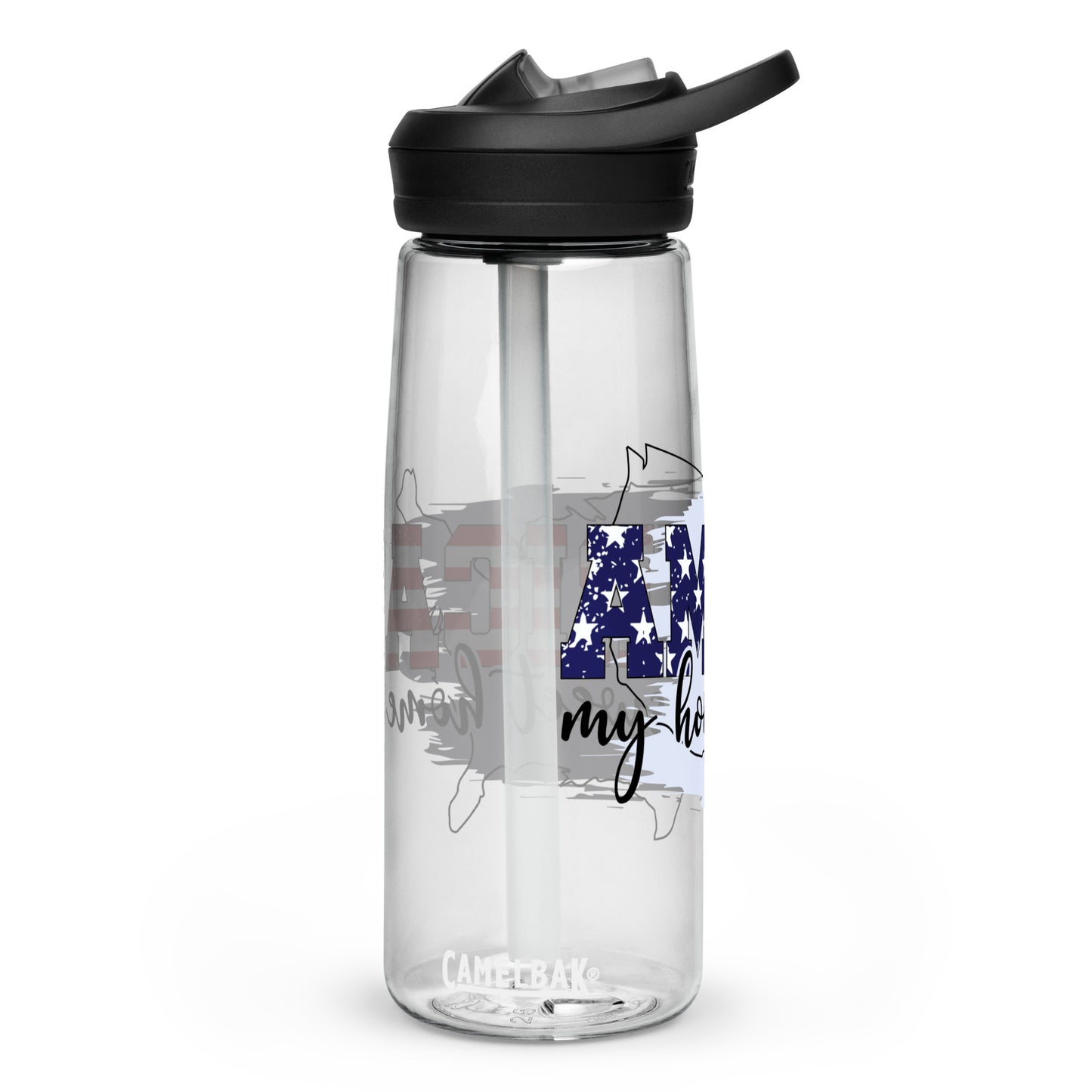 BPA-free Sports Water Bottle "America my Home sweet Home"