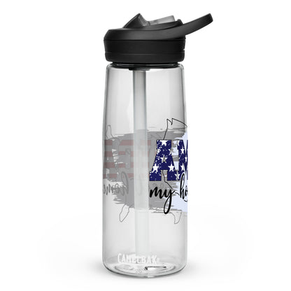 BPA-free Sports Water Bottle "America my Home sweet Home"