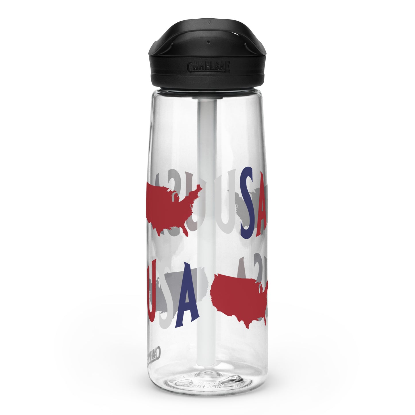 BPA-free Sports Water Bottle "USA Map"