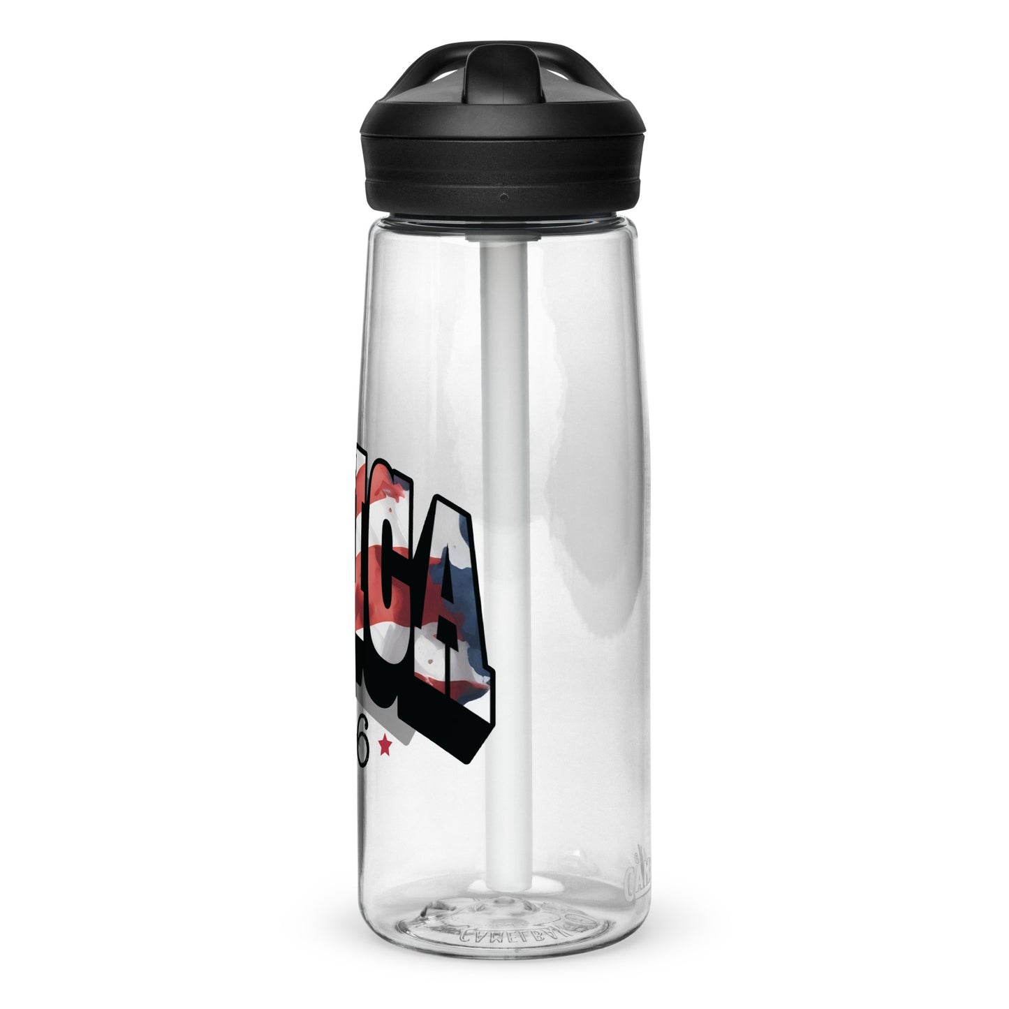 BPA-free Sports Water Bottle  "Americ Est. 1776"