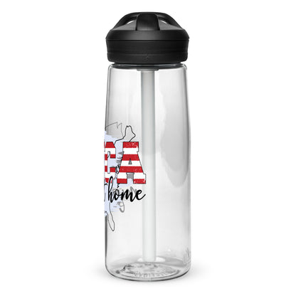 BPA-free Sports Water Bottle "America my Home sweet Home"