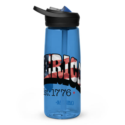 BPA-free Sports Water Bottle  "Americ Est. 1776"