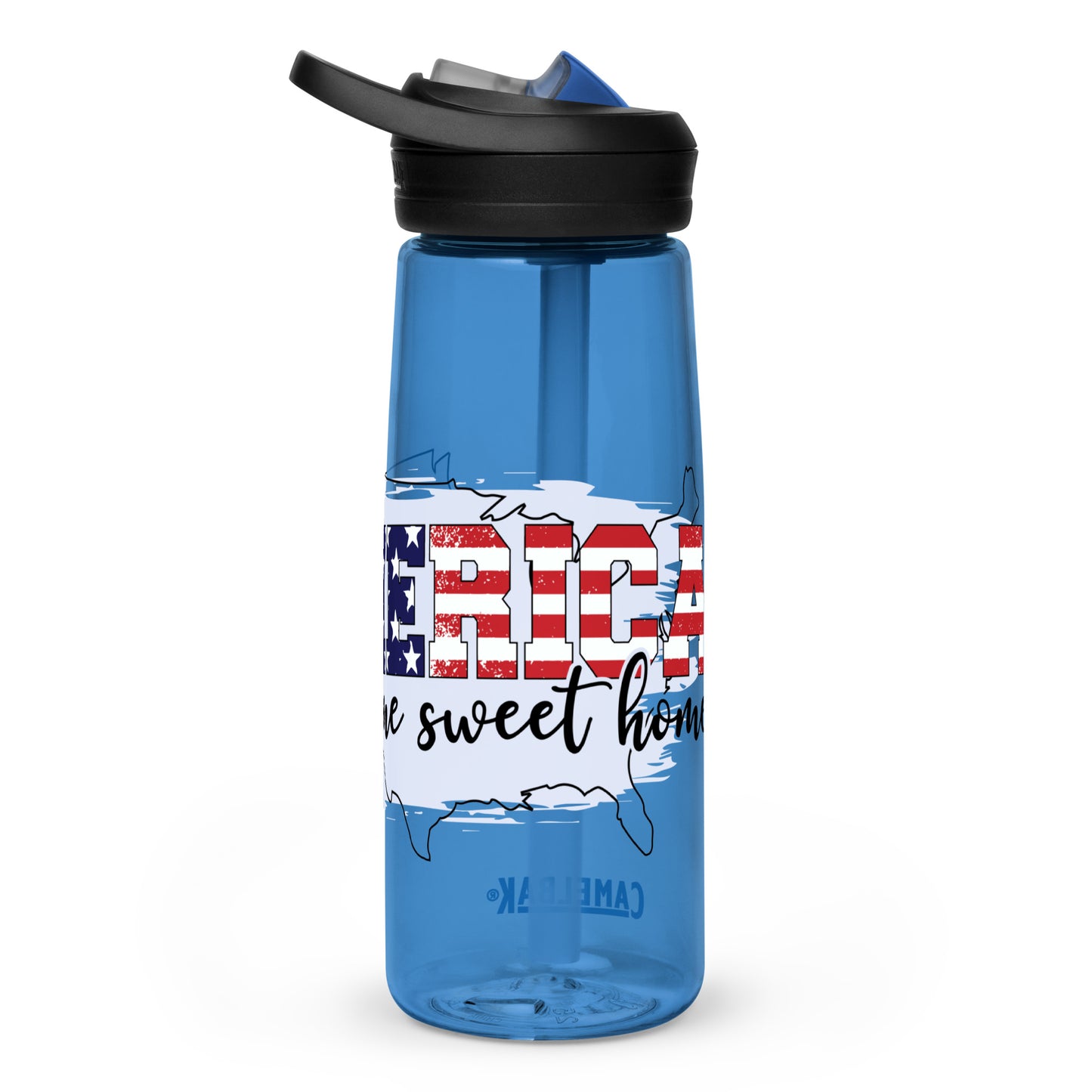 BPA-free Sports Water Bottle "America my Home sweet Home"