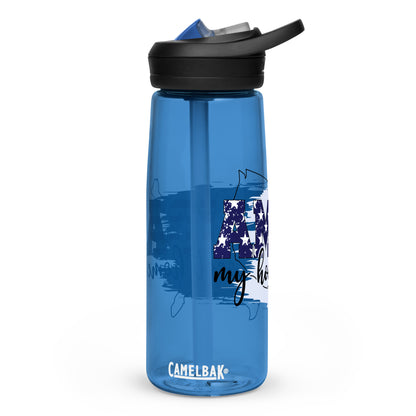 BPA-free Sports Water Bottle "America my Home sweet Home"