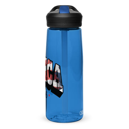 BPA-free Sports Water Bottle  "Americ Est. 1776"