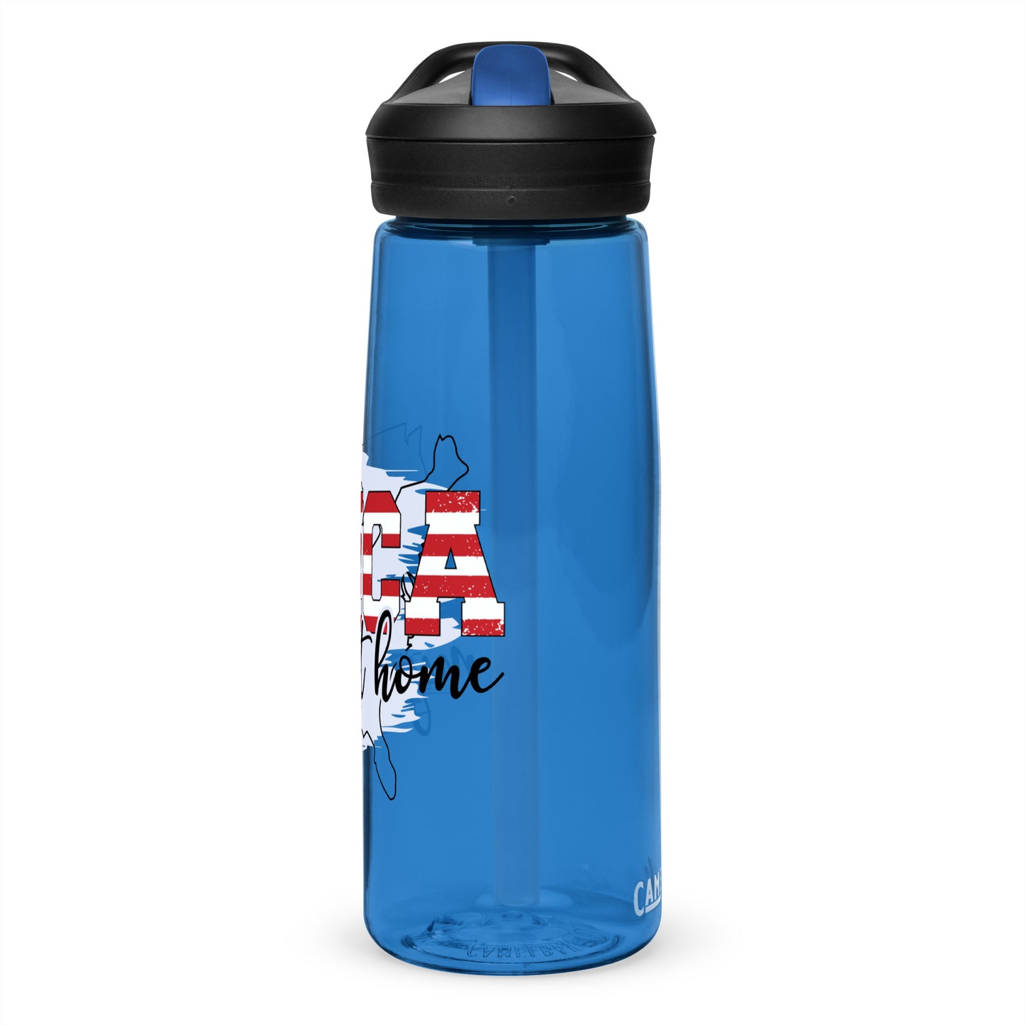 BPA-free Sports Water Bottle "America my Home sweet Home"