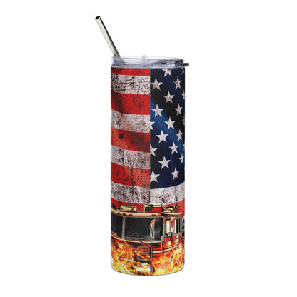 Patriotic Stainless-Steel Tumbler "Fire Fighter" T810020