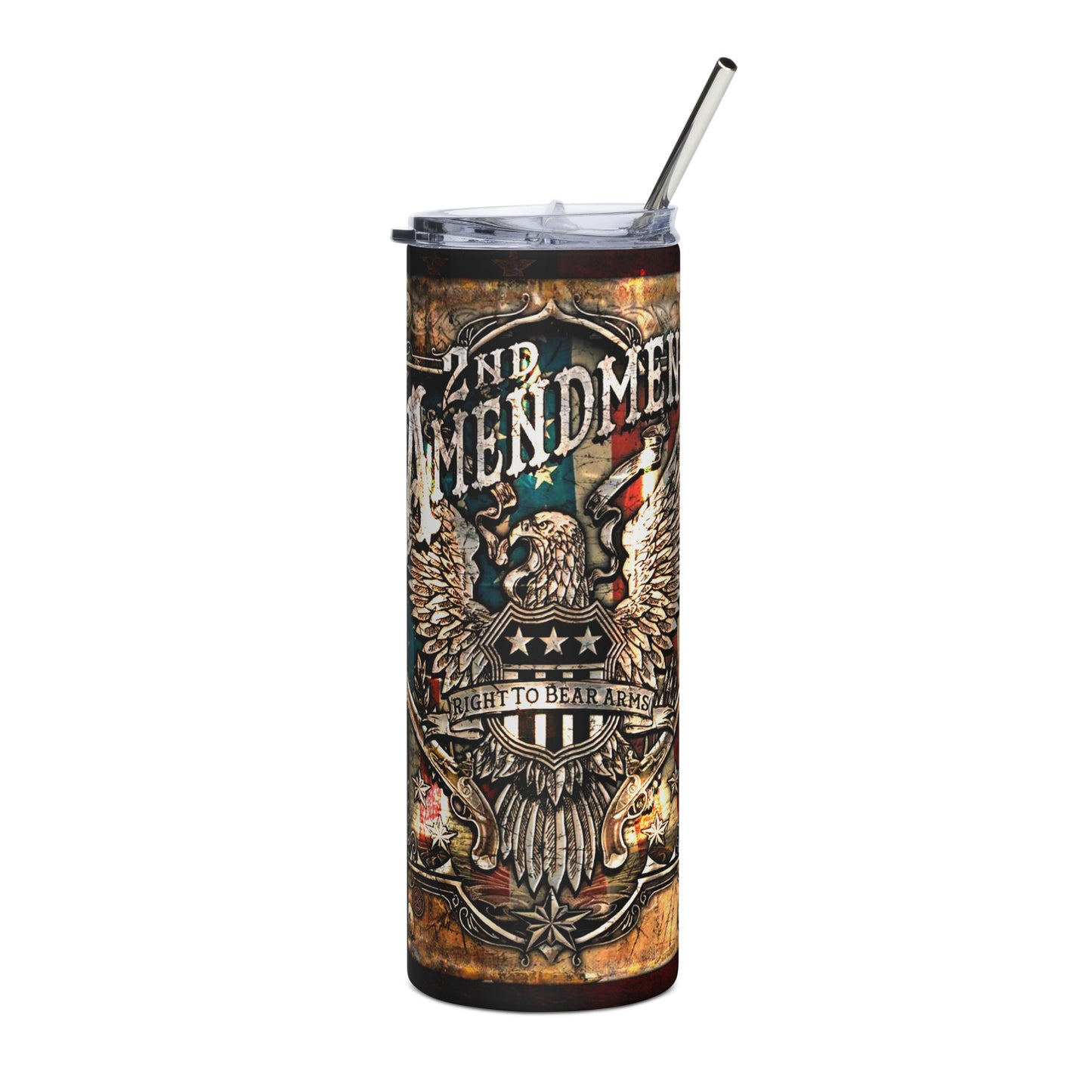 Patriotic Stainless-Steel Tumbler "2nd Amendment" T810022