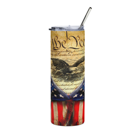 Patriotic Stainless-Steel Tumbler "We The People" T810028