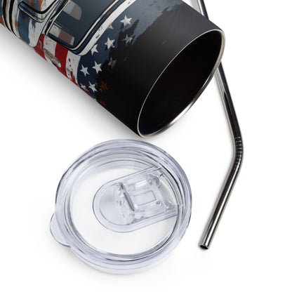 Patriotic Stainless-Steel Tumbler "American Oldtimers" T810015