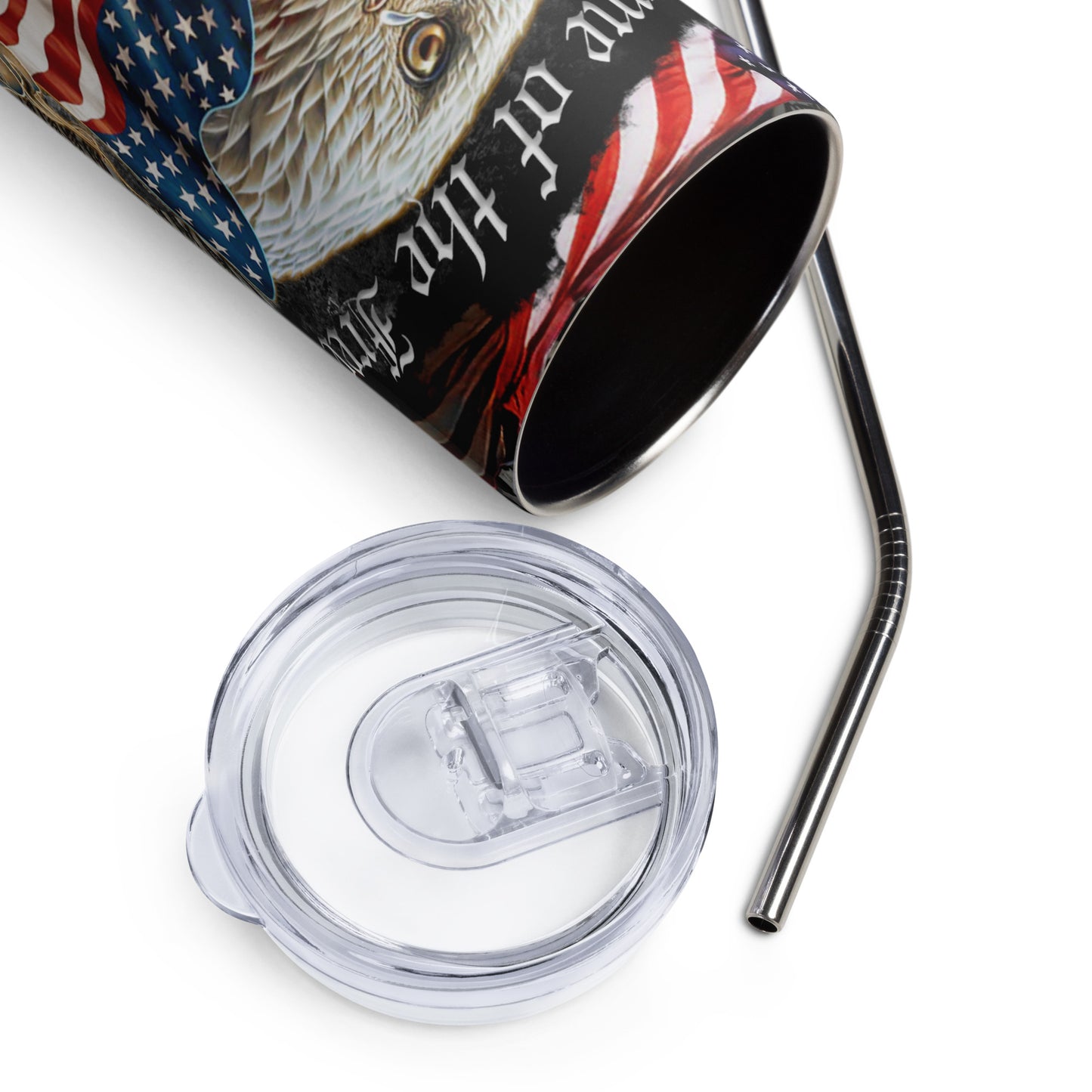 Patriotic Stainless-Steel Tumbler "Land of the Free" T810023