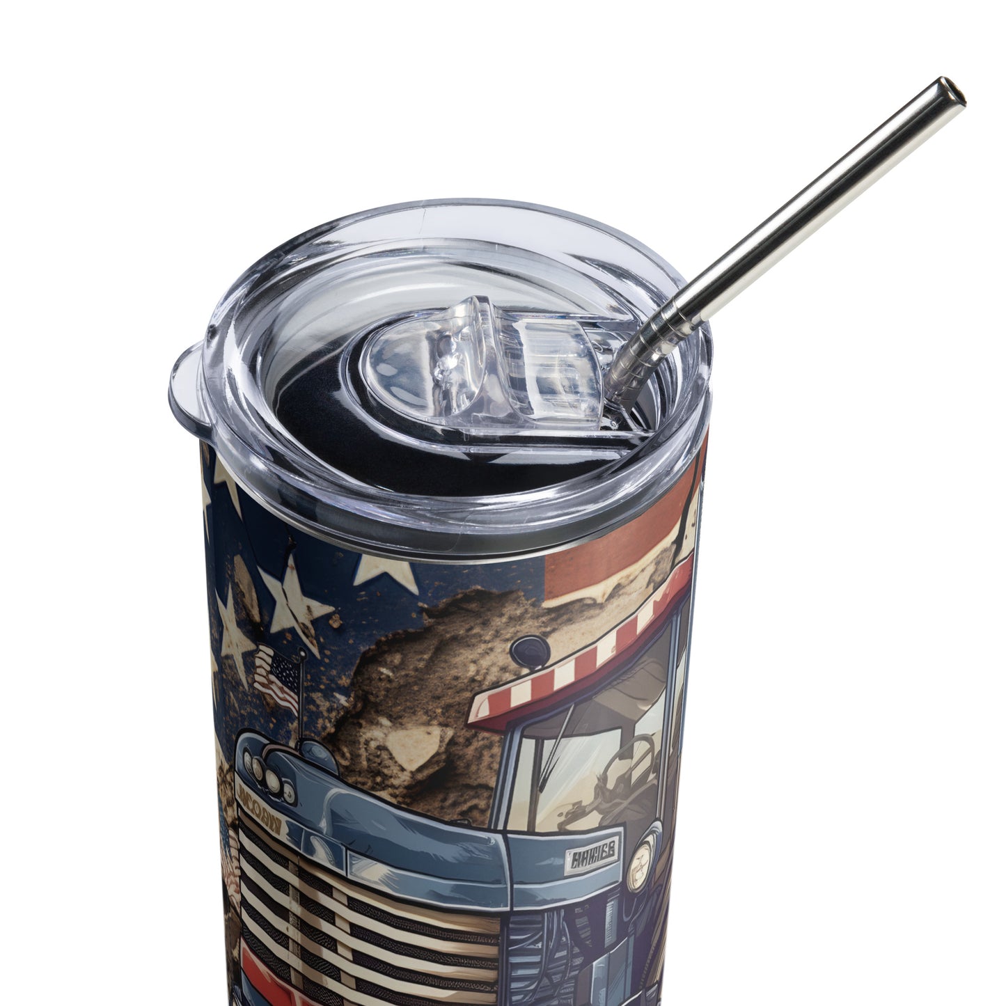 Patriotic Stainless-Steel Tumbler "American Farmer" T810019