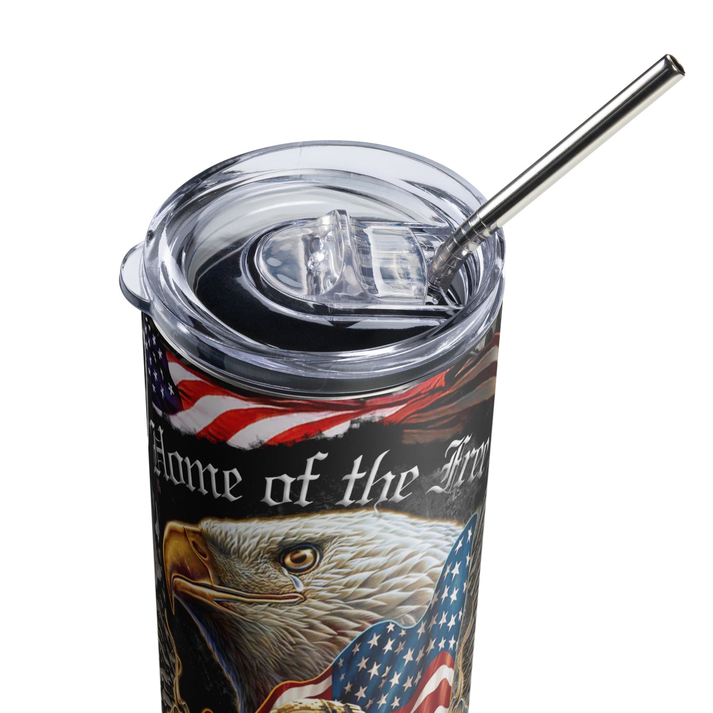 Patriotic Stainless-Steel Tumbler "Land of the Free" T810023