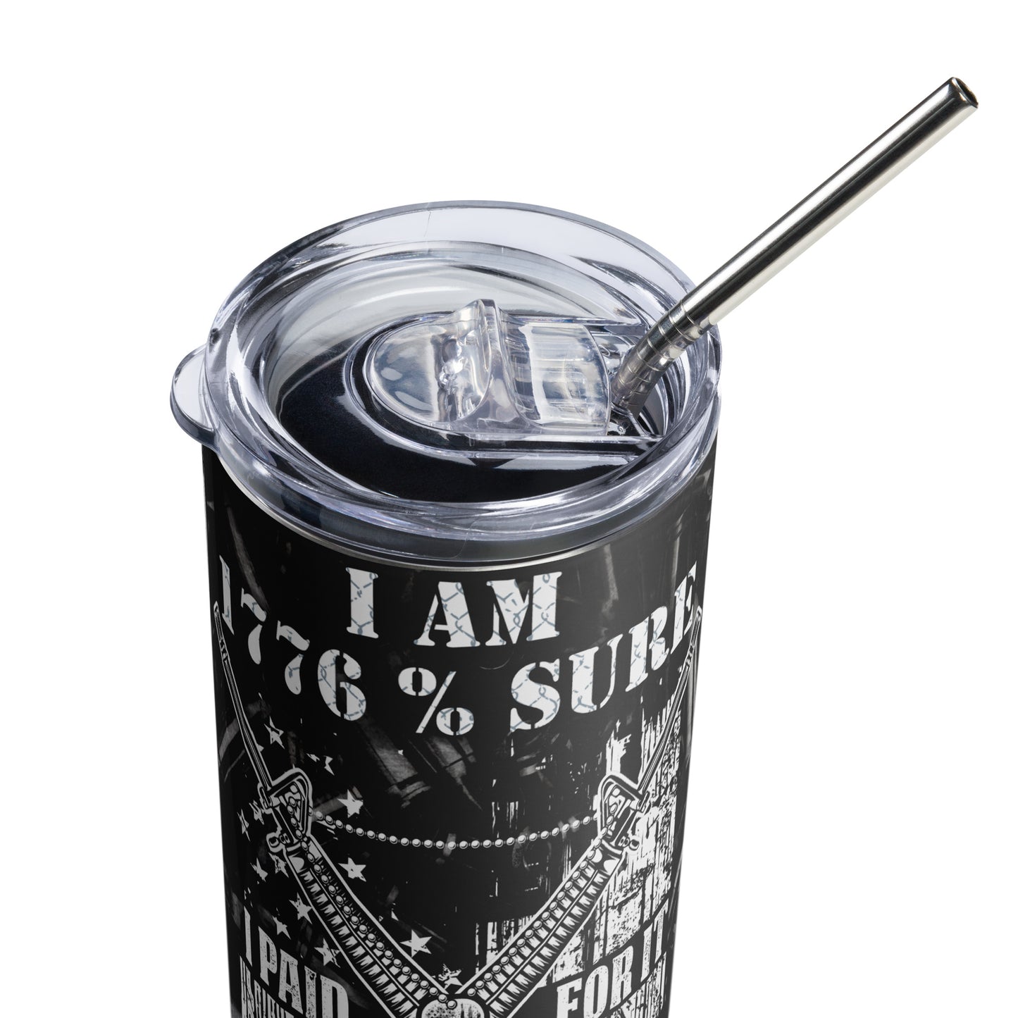 Patriotic Stainless-Steel Tumbler "1776% Sure" T810027