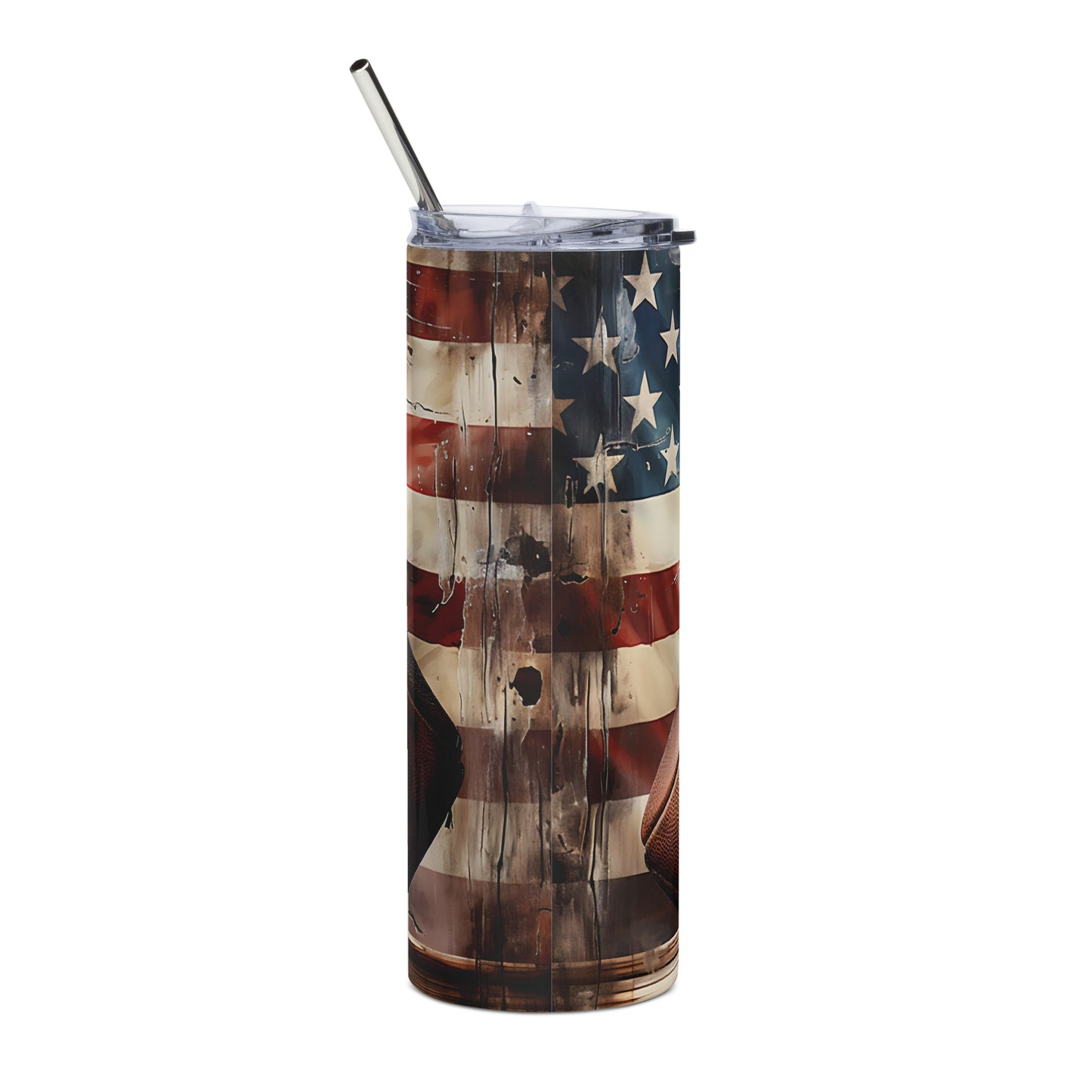 Patriotic Stainless-Steel Tumbler "American Football" T810003